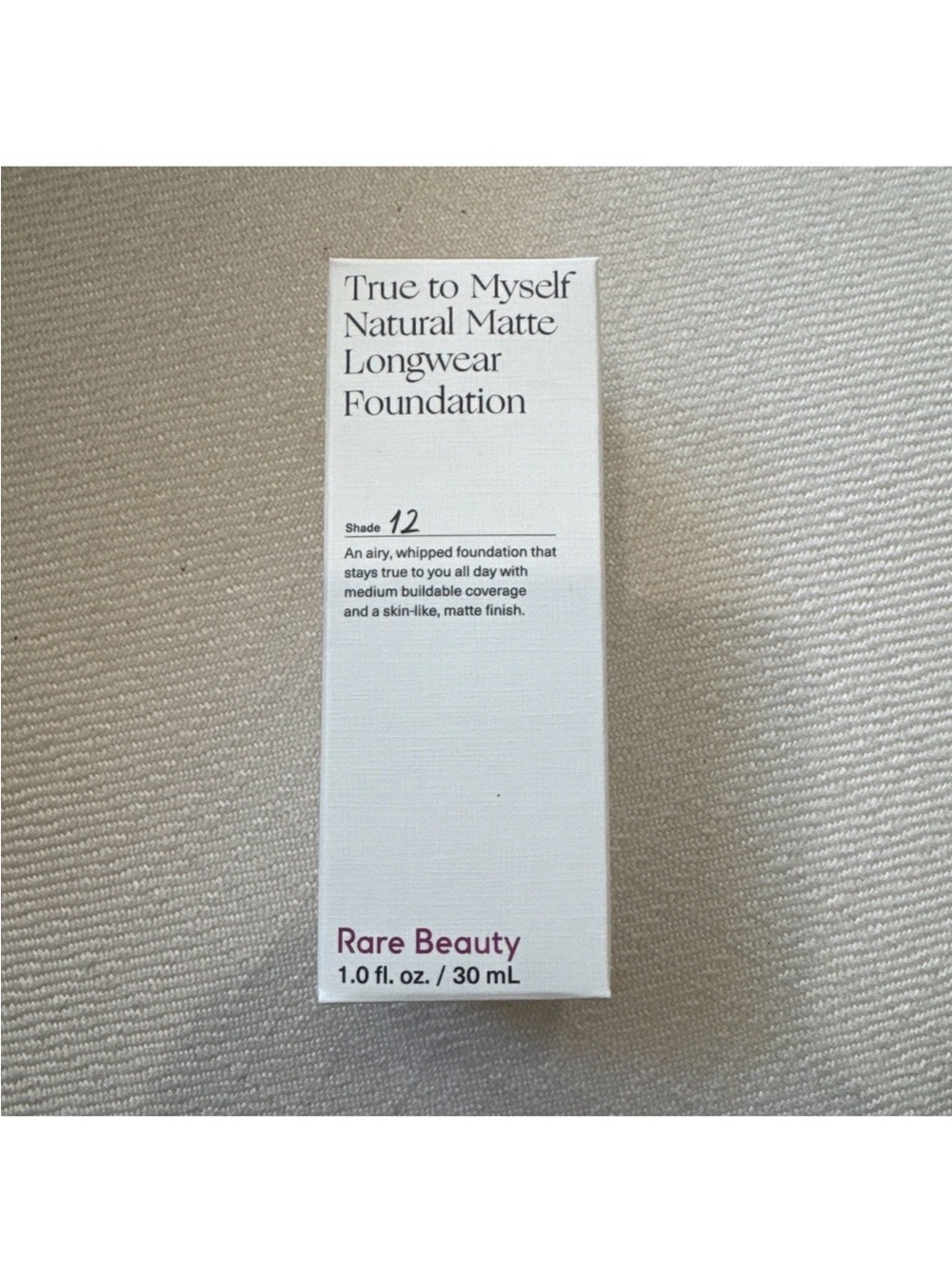 Rare Beauty True to Myself Natural Matte Longwear Foundation - Shade 12 (Cream)
